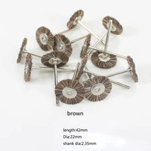 100 шт/144 шт абразивные щетки Dremel Аксессуары для полировки колеса Набор для вращающихся инструментов Dremel T Форма 22*2,35 мм