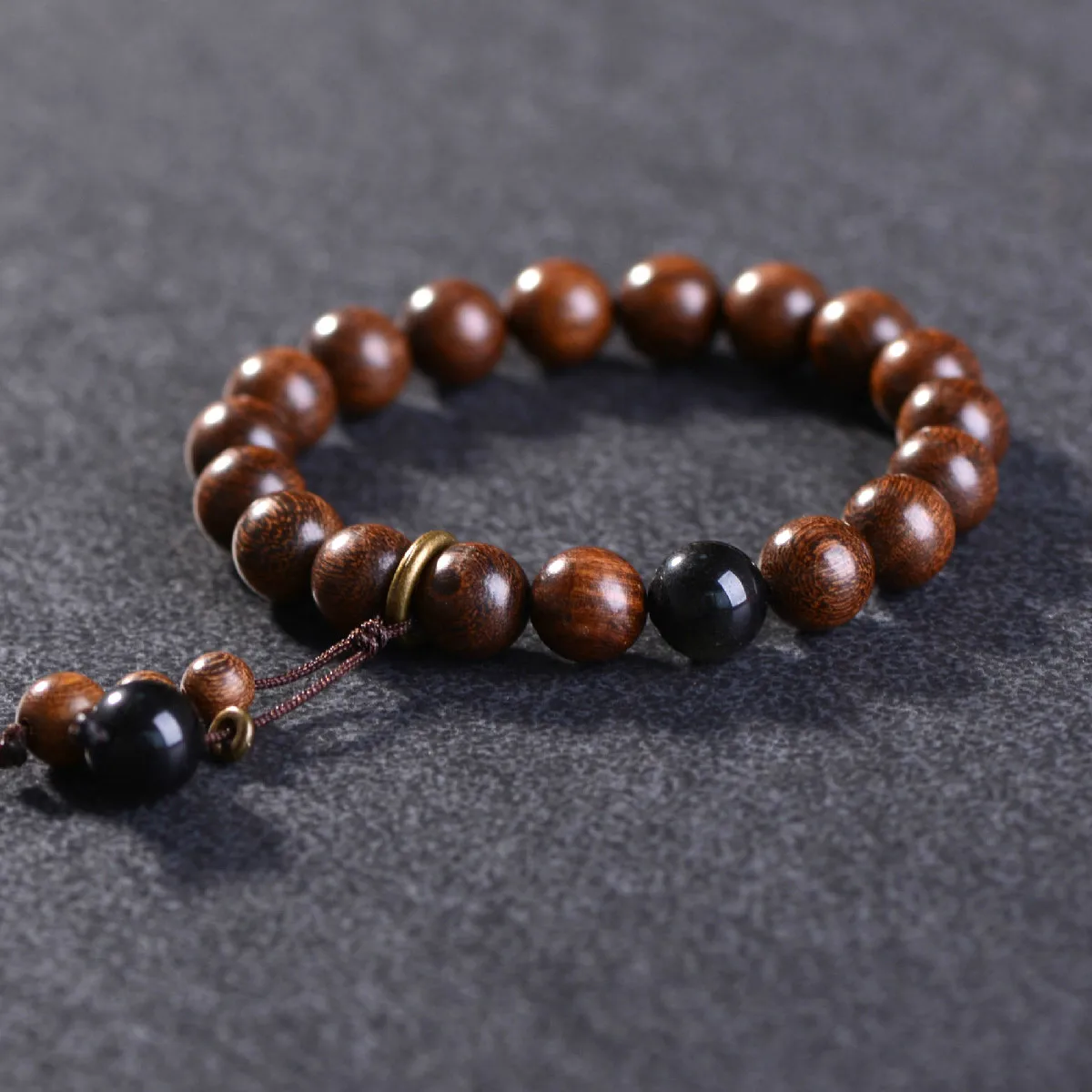

Wooden Beads Bracelet for Men Women 8mm Natural Buddha Wood Bracelets Beaded Strand Wrist Male Bracelet