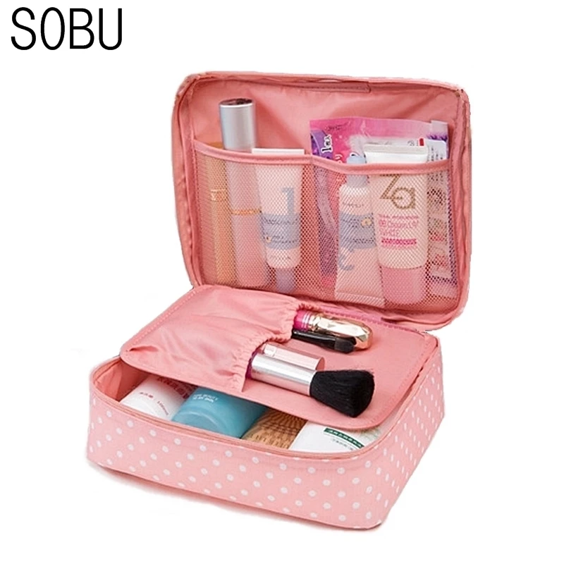 

Waterproof Portable Cosmetic Bag Women Travel Make up Toiletry Bag of Makeup Case Cosmetic Bag Organizer Accessories T047