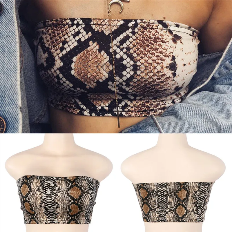 Women Skin Strapless Tube Top Fashion Ladies Streetwear Sleeveless Top Off Shoulder Women Crop Top