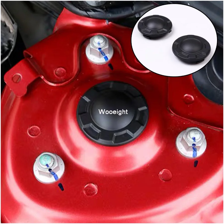 Wooeight 2Pcs ABS Shock Absorber Cover Dust Cap Decorative For Mazda 3 6 2016 2017 CX5 2016-2018 CX-5 CX-9 2017 (4)