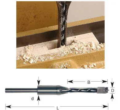 

8mm HSS Square Hole Saw Wood Drill Bit Mortising Chisel Woodworking Tool Bit