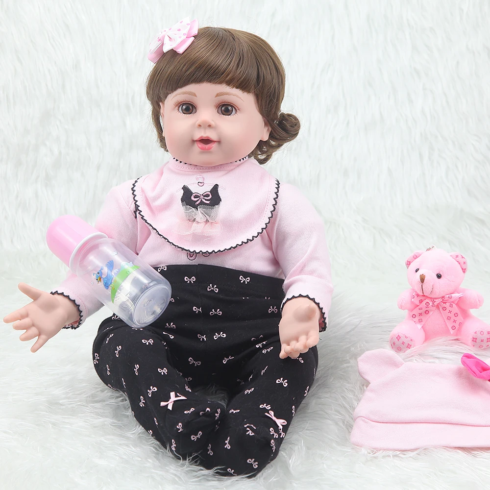

Forrsdor 20inch Soft Reborn Baby Doll Girl Toys Lifelike Babies Boneca VInyl Fashion Dolls Bebe Reborn Menina