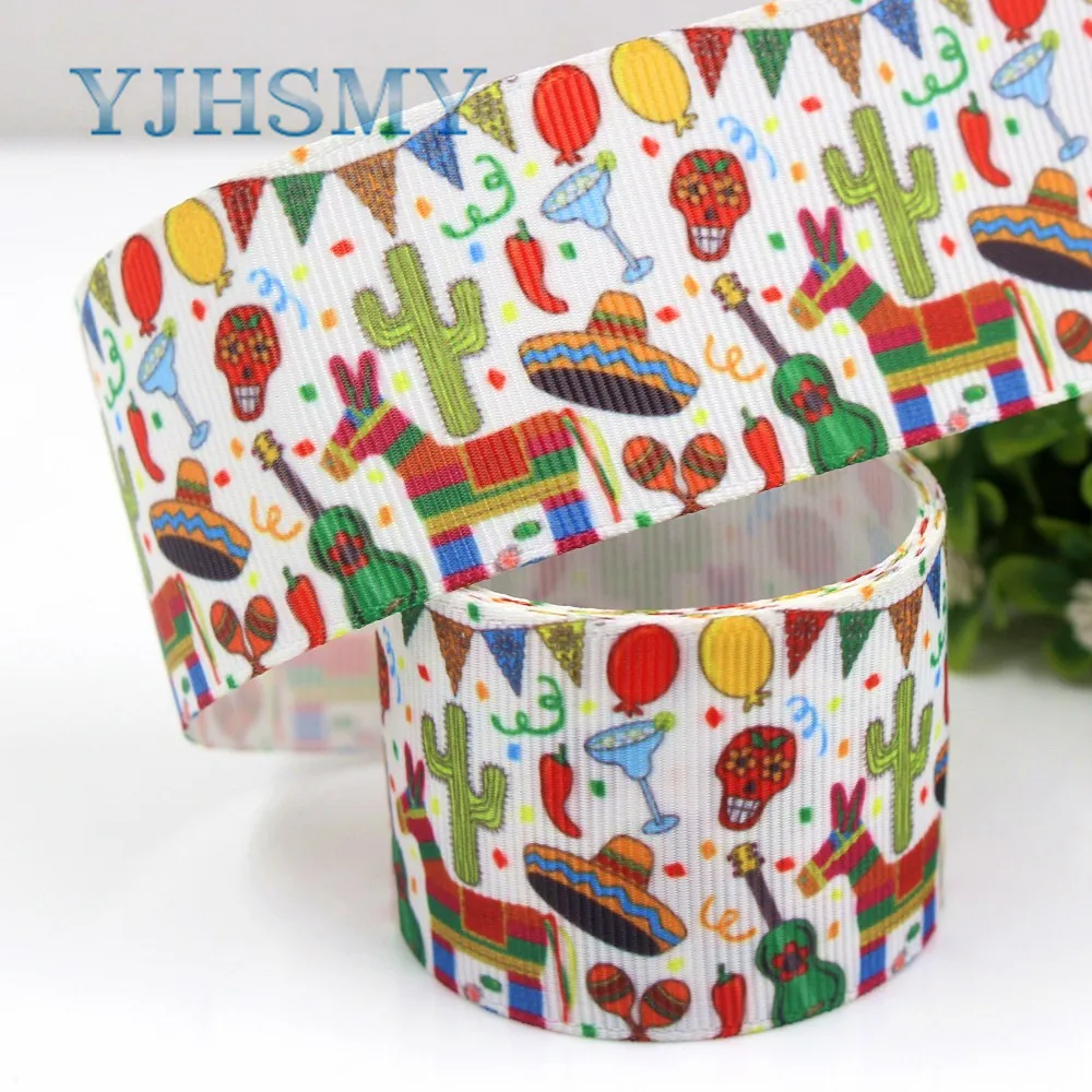 

YJHSMY G-18728-695,10 yards,38 mm Halloween Printed grosgrain ribbon,DIY handmade,Wedding decoration materials,Valentine's Day