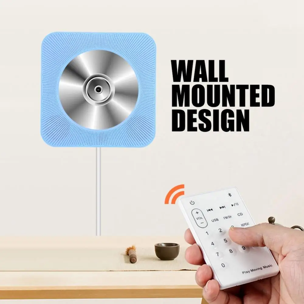 

New Wall Mounted Bluetooth CD Player Speaker with Remote Control for EU plug
