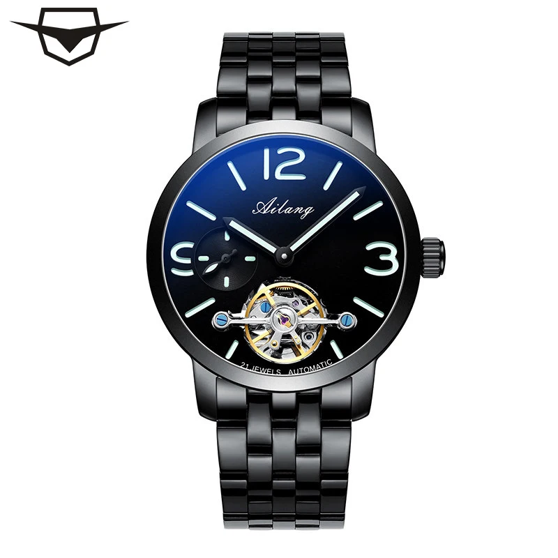 

2019 AILANG Brand luxury Watches men Waterproof Luminous Casual Stainless Steel Watchband Quartz Wrist Watch relogio Masculino
