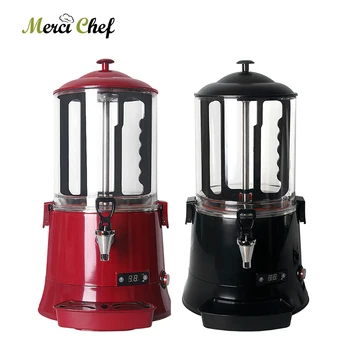 ITOP 10L Black Or Red Hot Chocolate Dispenser Machine Commercial Chocolate Coffee Coco MilkTea Dispenser Electric Heating System hot sale commercial mini kitchen appliance table counter top 5 liter chocolate melting machine for drink dispenser