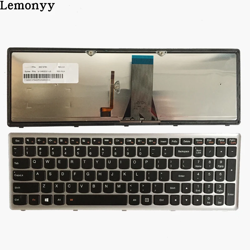  New US laptop keyboard for Lenovo IdeaPad G500S G505S G510S S500 Z510 Flex 15 Z505 US Keyboard with