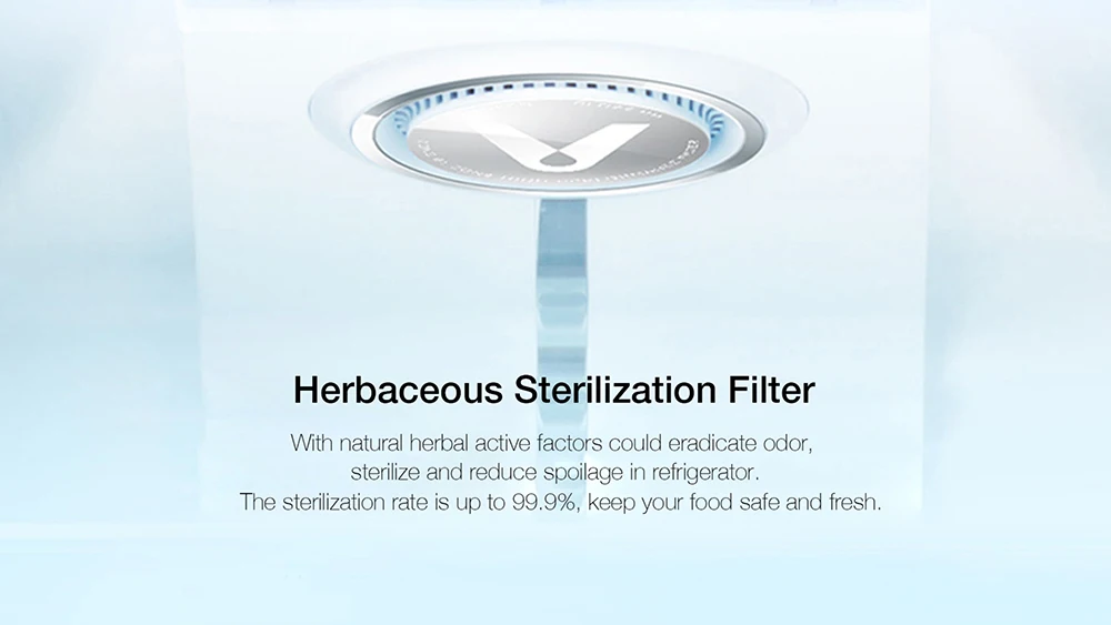 Original Xiaomi Viomi Herbaceous Refrigerator Air Clean Facility Filter Fridge Sterilizing Deorderizer for Vegetables Fruit Food (3)