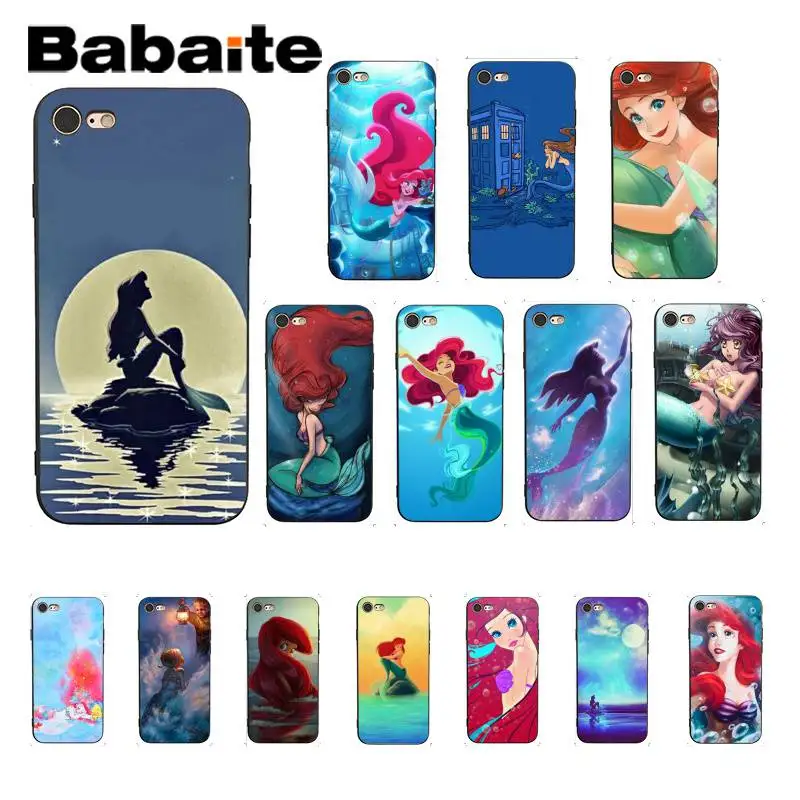 

Babaite the little mermaid Customer High Quality Phone Case for iPhoneX XS MAX 6 6s 7 7plus 8 8Plus 5 5S SE XR 11 11pro 11promax