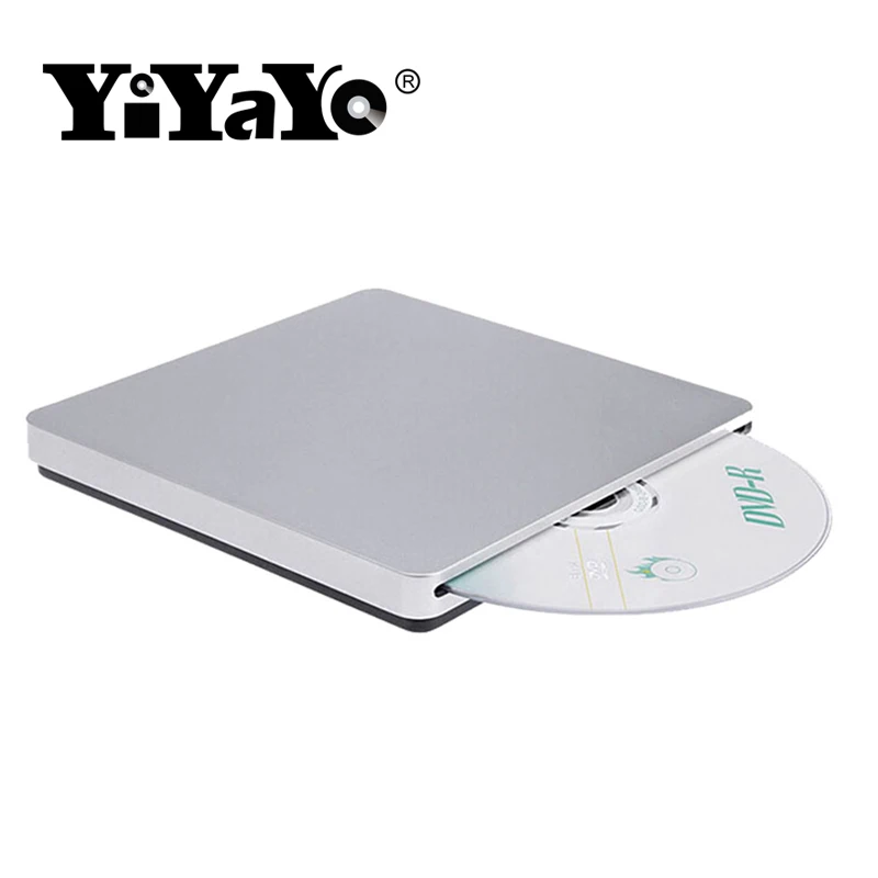YiYaYo USB2.0 Внешний Оптический привод CD/DVD RW слот в горелке 8X DVD ROM тонкий портативный
