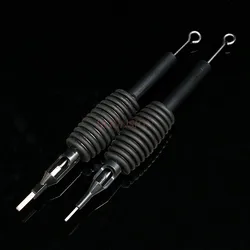 1pcs 19mm Tattoo Handle With Needle Disposable Black Silicone Handle With Needle Handle Rs Optional Beauty Sale