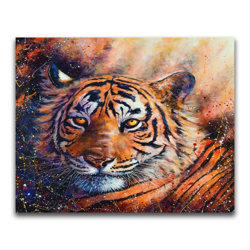 Full Square Diamond painting tiger DIY 3D Diamond mosaic Cartoon cat Full Round Diamond embroidery Cross stitch colorful lion