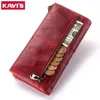 2022 Genuine Leather Women Wallet Female Coin Purse Hasp Portomonee Clutch Money Bag Lady Handy Card Holder Long for Girl ► Photo 2/6