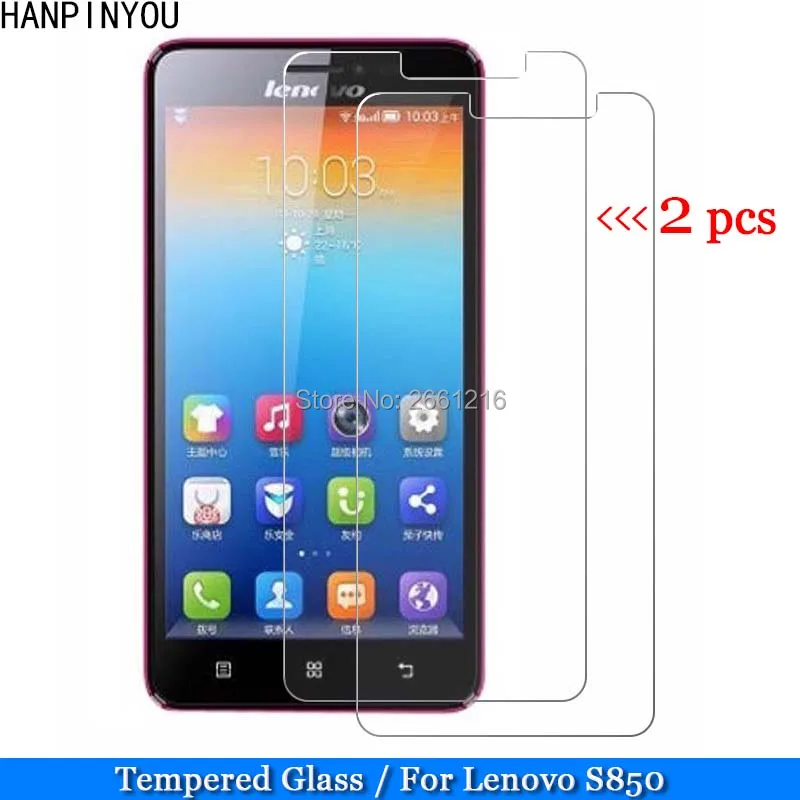 2 шт./лот закаленное стекло 9H 2.5D для Lenovo S850 Премиум Защитная пленка S 850 S850T 5 0&quot|screen