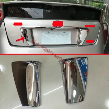 

ABS Chrome Rear Trunk Lid side Cover Trim For Toyota Prius 2016 2017