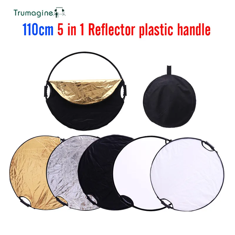 110CM 43'' 5 IN 1 Portable Collapsible Light Round