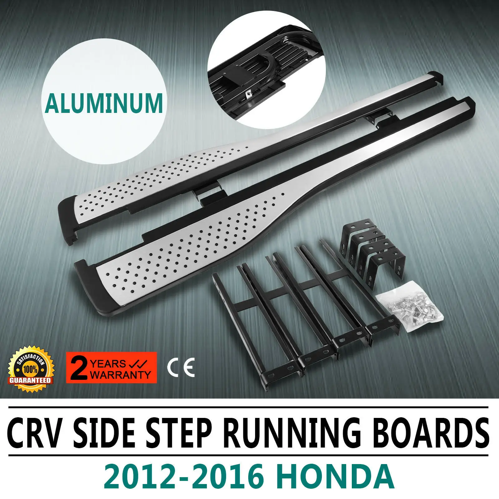 Экструдированная алюминиевая ходовая плата Honda CRV OE 12-16, боковые ступенчатые балки, рейка (Подходит для: Honda CR-V) - изображение