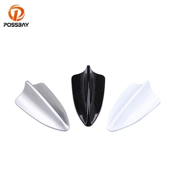 

POSSBAY White Black Sliver Car Fin Antenna Shark Roof Aerial Decoration Universal Auto Stickers for Hyundai Mazda Buick VW Audi
