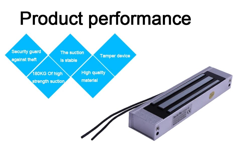 Электрический замок 12 в дверной замок система контроля доступа 180 кг (350LB) Одиночная дверь Холдинг сила электромагнитный замок магнитный