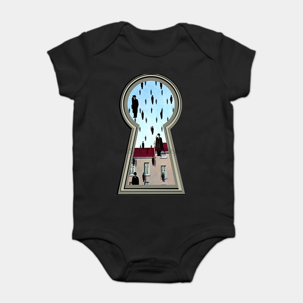 

Baby Onesie Baby Bodysuits kid t shirt Fashion Cool Funny Magritte from the lock Customized Printed