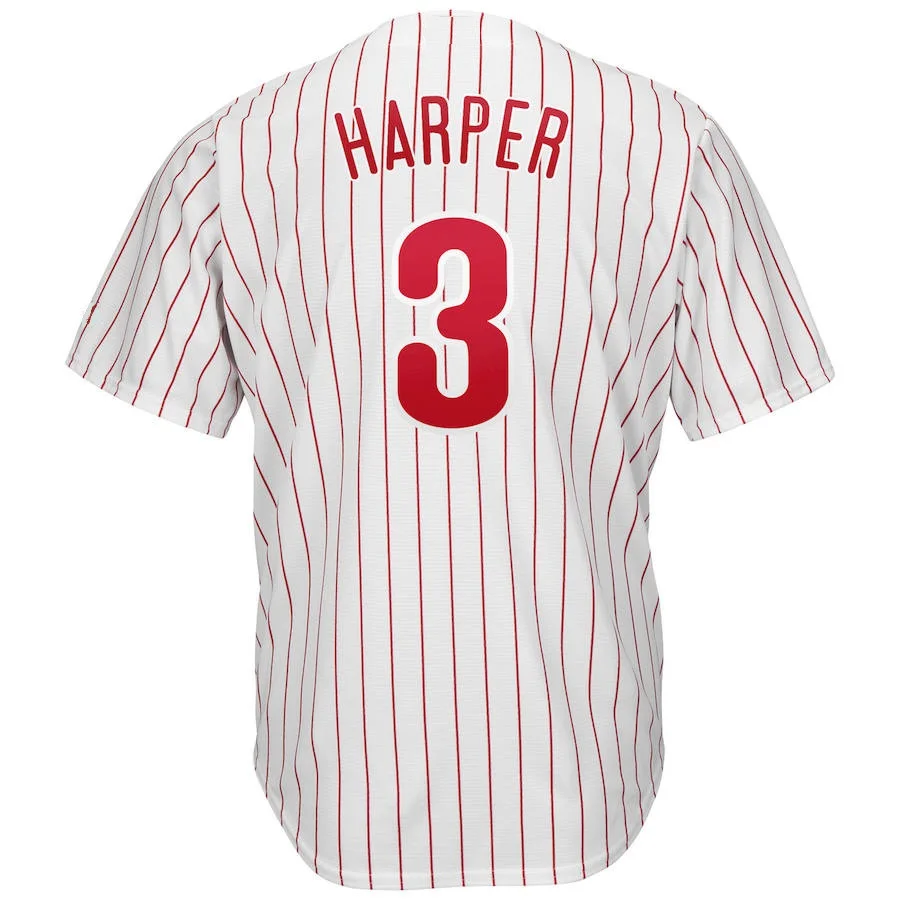 

2019 New Men's Bryce Harper Custom Philadelphia Jersey Usa Baseball Jersey