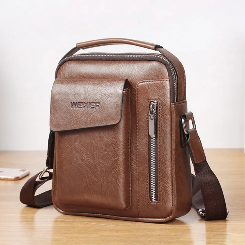

Litthing Men Tote Bags Set Fashion Man Vintage Leather Messenger Bag Male Cross Body Shoulder Business Bags For Men bolsas male
