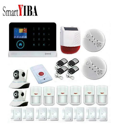 WIFI GSM Home Burglar Security Alarm System Motion Detector APP Control Fire Smoke Detector Alarm With outdoor solar siren WIFI GSM Home Burglar Security Alarm System Motion Detector APP Control Fire Smoke Detector Alarm With outdoor solar siren