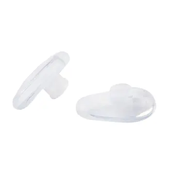 

Soft elliptical silicon nose pad for glasses (transparent, 5 pairs)