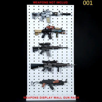 

001 1/6 Scale Gun Rack Modular Weapon Guns Display Stand Set Shelf (Weapons not included)For 12" Soldier Figure Toys Accessories