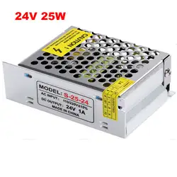 DC 24 V 1A 25 Вт Светодиодный источник питания 24 v 25 W Светодиодный драйвер 24В, Алюминий AC110V 220 v-24 V свет трансформатор для светодиодной ленты и