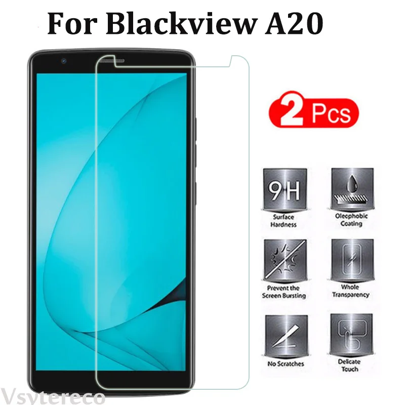 2 шт закаленное стекло для Blackview A20 A10 S6 R6 Lite X Защита экрана для Blackview S6 Защитная пленка для телефона