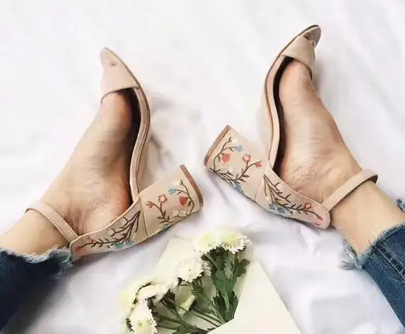 Femmes Femme Zapatos Sangle Haute Cheville Chaussures Pl26625 black Ete Brodent Talons Chunky Nice Nude Sandales Élégant Pompes Mujer WYBnBvrt