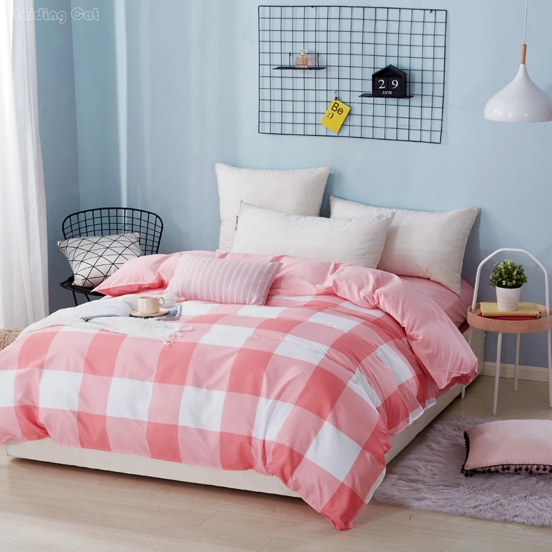 

Red Plaid Stripes Printed Duvet Cover Women Men Bedroom Bed Cover Quilt Cover Comforter Cover 1pcs Twin Full Queen King Size