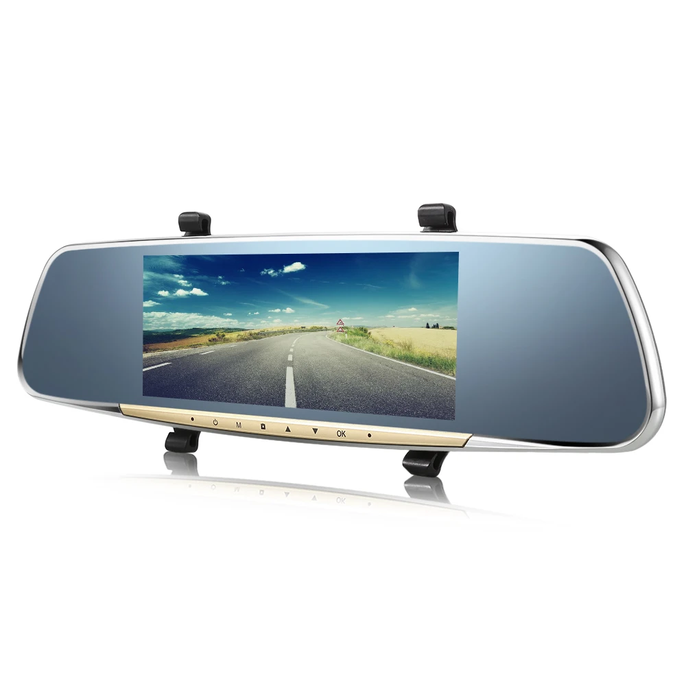 

Clearance LZ7200 7-inch Touch Screen Car Rearview Mirror Monitor Driving Recorder with GPS / DVR / FM Transmitter