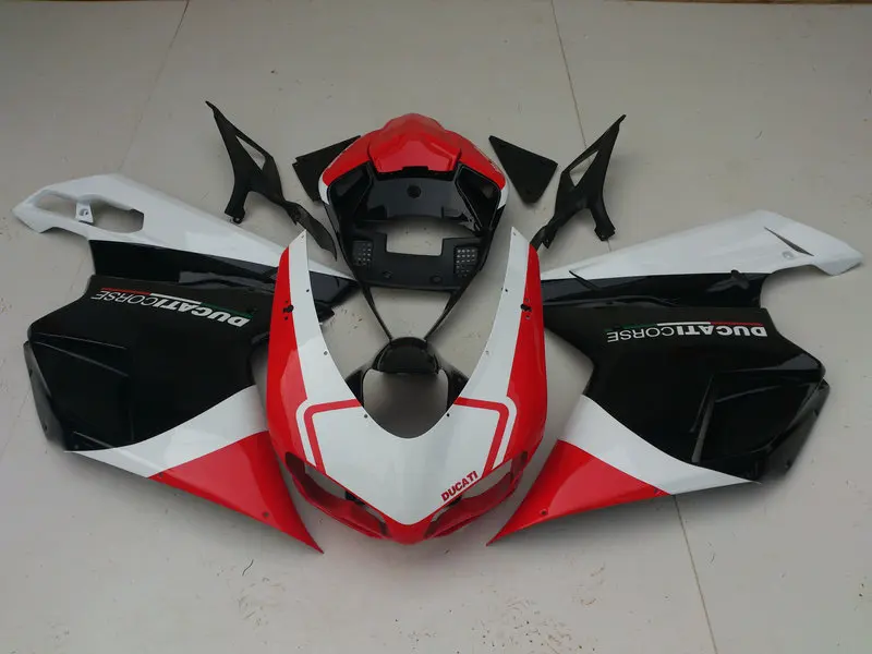 Комплект обтекателей под давлением для DUCATI 848 1098 07 08 09 10 11 ducati 1198 2007 2008 2011 набор