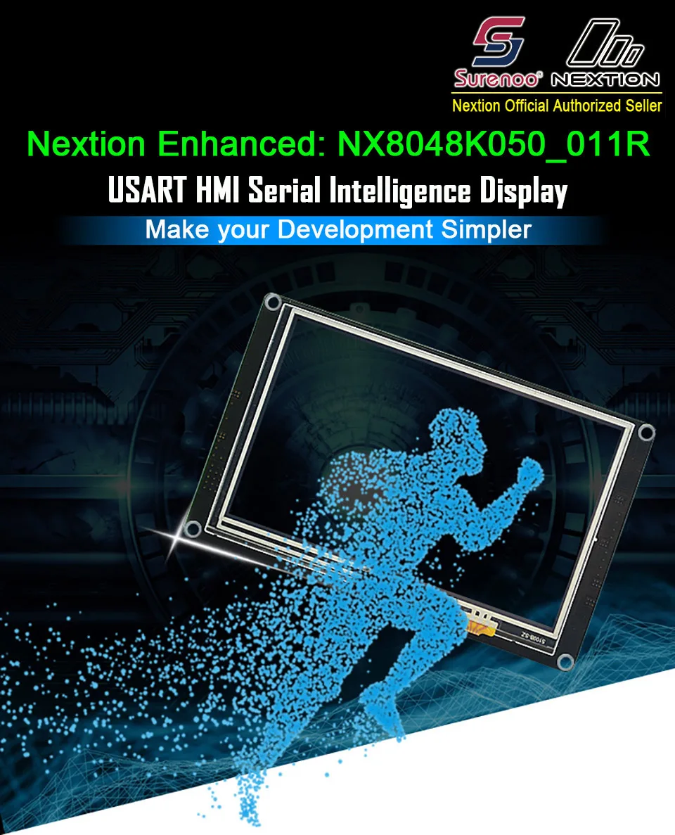 5," NX8048K050 Nextion Enhanced HMI USART UART серийный резистивный сенсорный TFT ЖК-модуль панель дисплея для Arduino Raspberry Pi