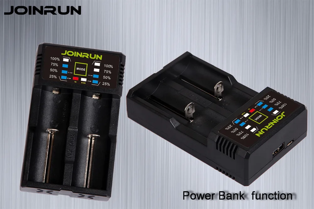 Оригинальное зарядное устройство Joinrun N2 Plus 18650 для 26650 16340 RCR123 14500 LiFePO4 Ni-MH Ni-Cd Li-Ion Rechareable battery