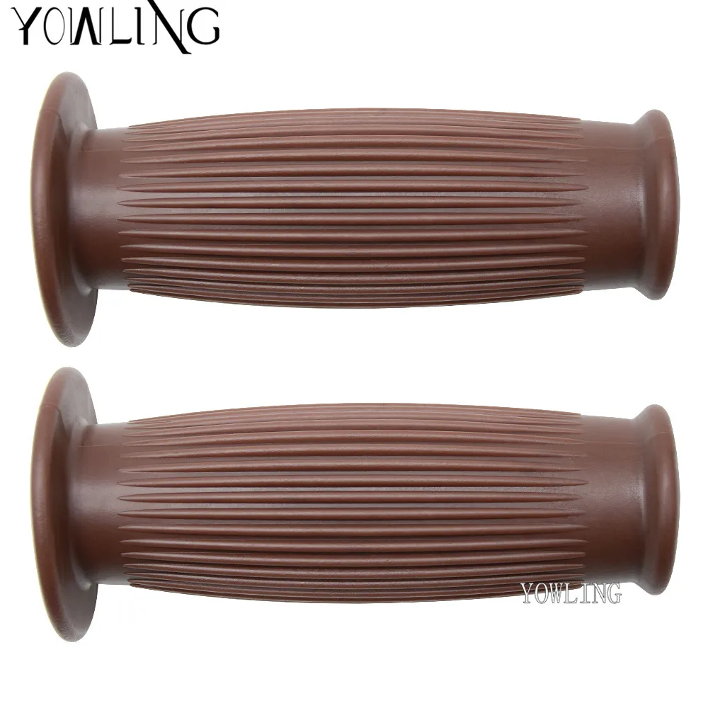 25mm 28mm Vintage Handle Grips Motorcycle Universal Rubber handlebar grips Hand Grip Bar Ends For Universal Motocross Handle Bar