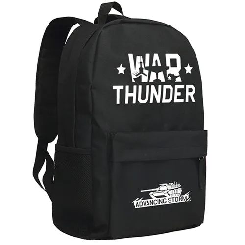 War Thunder Backpack PC Game Subjet Design Shoulder Bag for Teenagers