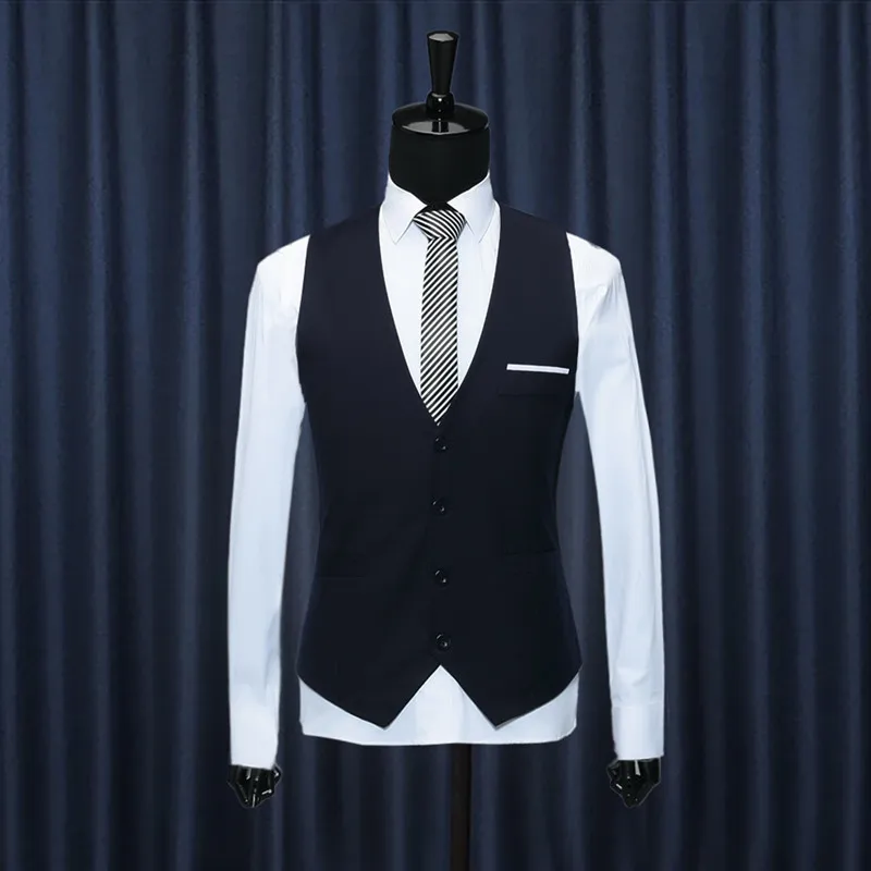 Жилет хороший Tideway Chaleco Hombre Мода Твердые Slim Fit Жилет Для мужчин свадебное платье Формальные жилет Homme черный, красный синий