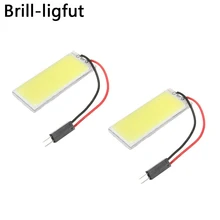 Супер яркий белый COB 16 24 36 48SMD светодиодный купол зеркальная лампа свет Панель салона чтениt дорожной карты Парковка лампа DC12V