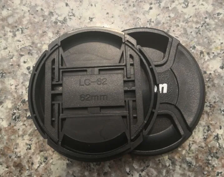 

40.5 49 52 55 58 62 67 72 77 82 mm front Center Pinch Snap on Lens Cap cover f canon ef 5d3 6d nik d750 a7 a9 a6500 camera