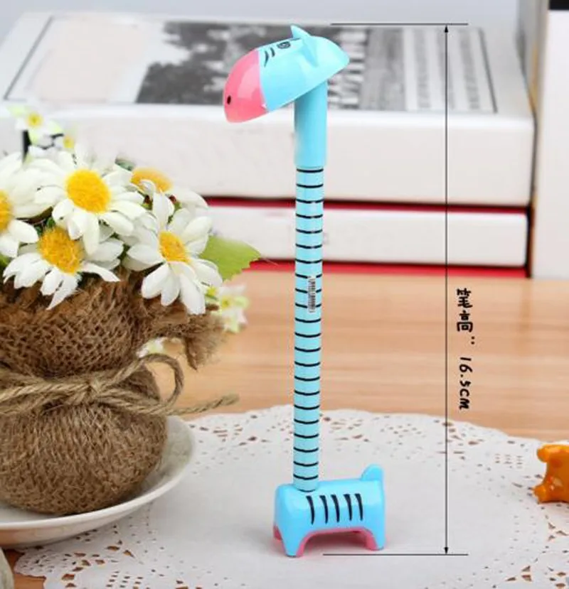 Donkey Esferográfica Canetas Caneta Criativa Papelaria Estéreo Forma Torre Adorável Bonito Estilo Frete Grátis Hipopótamo 10 Pçs 13 Cheap Canetas esferográficas