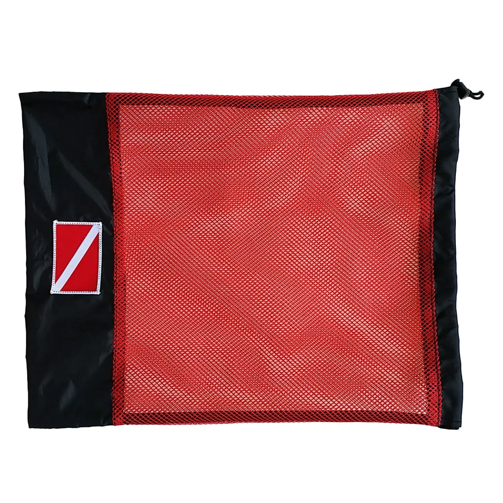 Drawstring Mesh Storage Gear Bag for Scuba Diving Snorkeling Swimming Water Sports Snorkeling Spearfishing Freediving