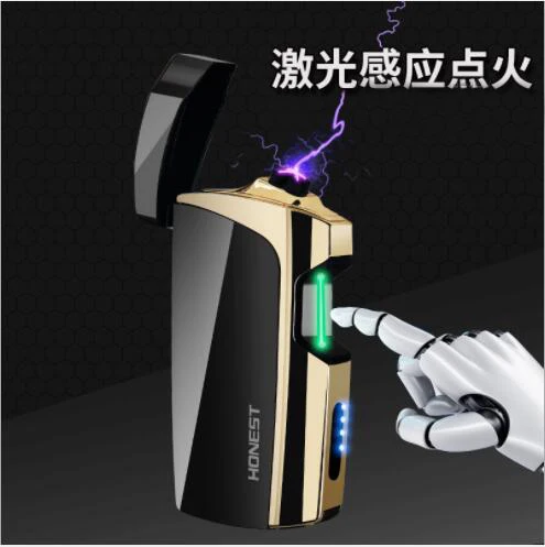 Новая Honest USB электрическая зарядка Зажигалка Лазерная индукция интеллектуальная