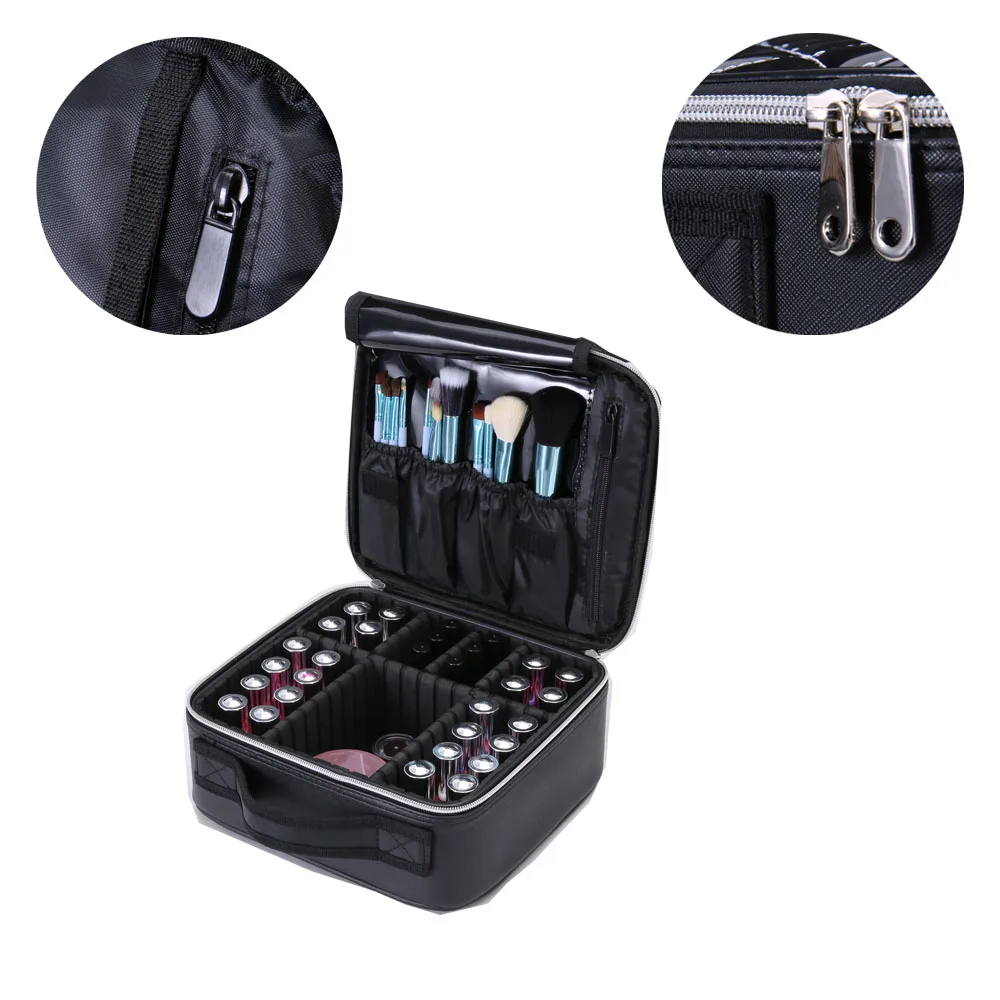 Newest Hot Luxury Cosmetic Organizer Box Case Makeup Bag Travel Beauty Professional Display Portable Artist Cosmetic Bags