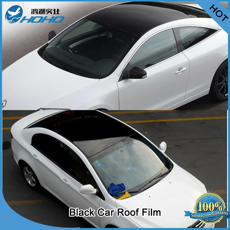 BLACK Glossy Vinyl Wrap Car Auto Roof Film Sheet Foil PREMIUM 300cm