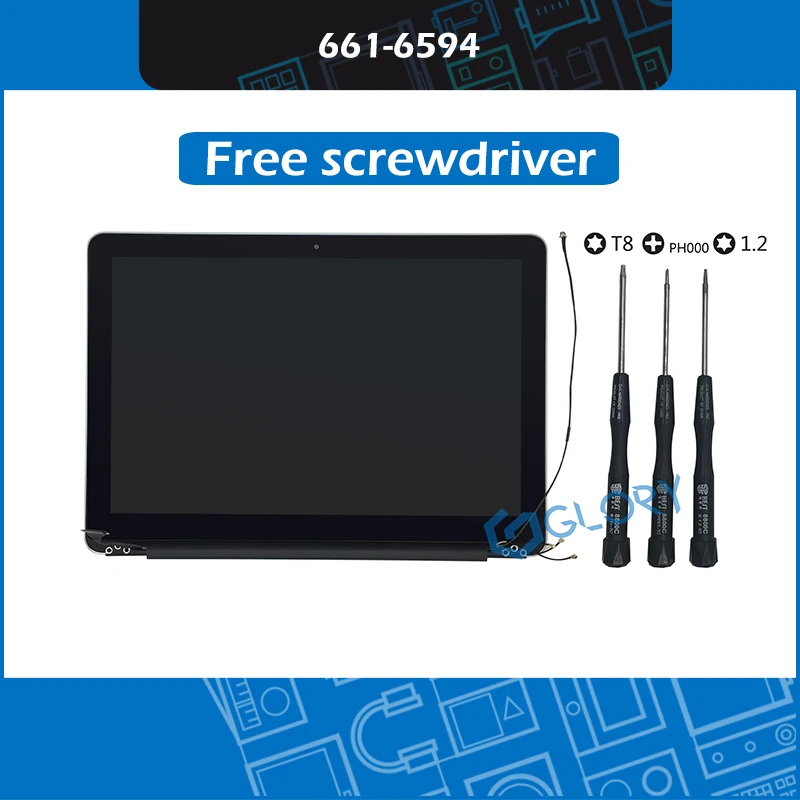 New Display 661 6594 for font b Macbook b font Pro 13 A1278 LCD Screen Assembly