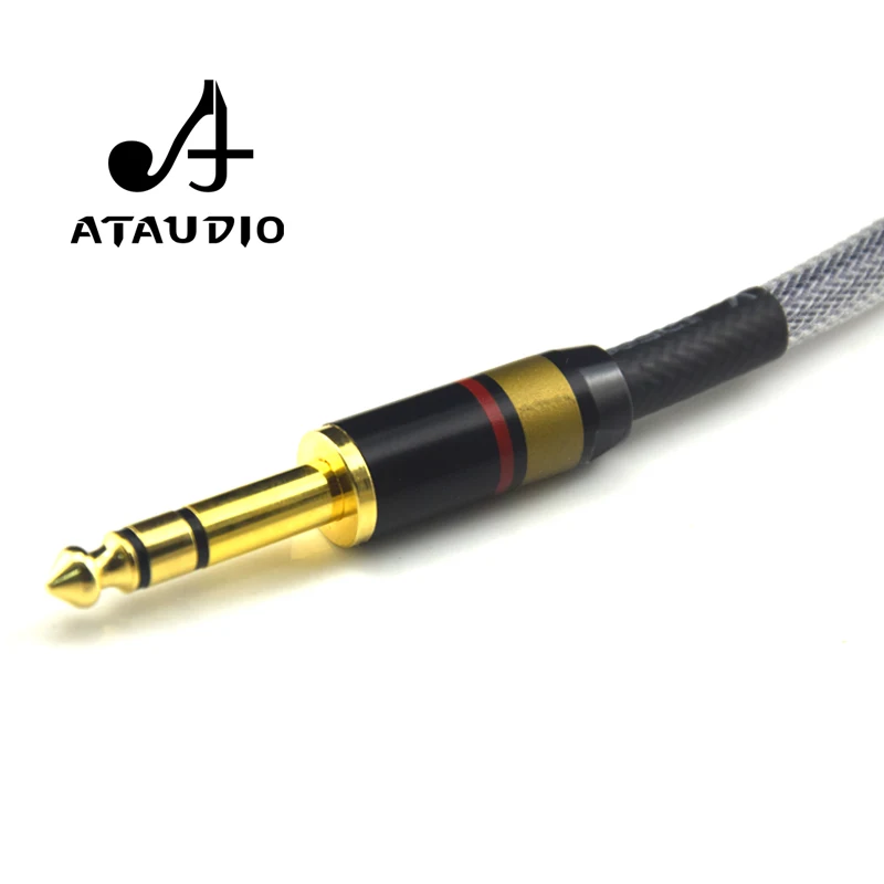 Аудиокабель ATAUDIO Hi Fi 6 35 мм 2RCA стерео 5 мм|audio cable|2rca cable2rca 2rca |
